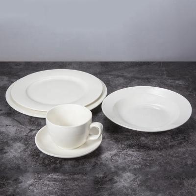 China Wholesale Viable Quality Exquisite Modern Tableware Ceramic Restaurant Hotel Dinnerware Set for sale