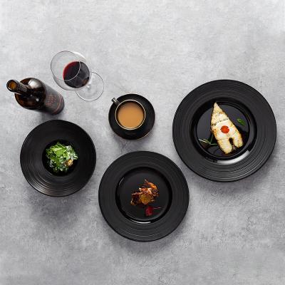 China PITO Horeca Restaurant Kitchen Party Serving Dinner Porcelain Dinner Dishes Sets Viable Wholesale Nordic Tableware for sale