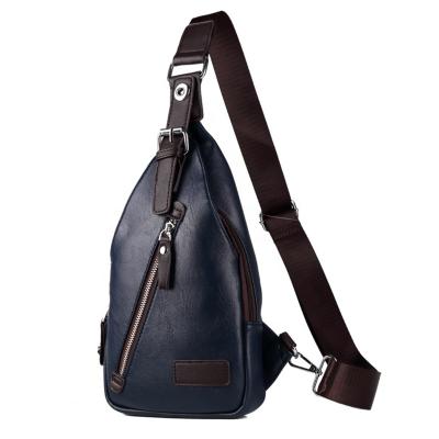 China OEM Daily Used Hot Selling Men Leather Chest Bag Small Cross - Body Sling Pack for sale