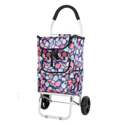 China Vegetable Portable Shopping Trolley Bag Wheels At Market Reusable Eco - Friendly for sale