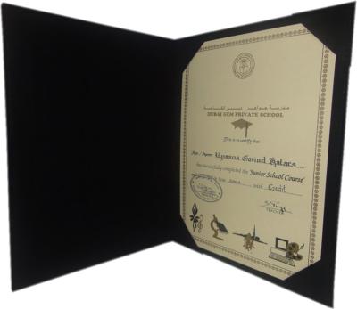 China General Size Graduate Diplomas Certificate Cover/Holder Certificate Cover With Custom Logo for sale