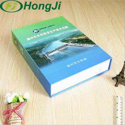 China Luxury Custom Paper Cardboard Folder Binding Box With Logo Printing for sale