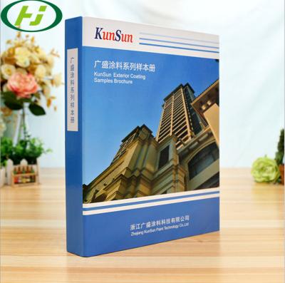 China Luxury Custom Full Color Printing Hard Cardboard Binder with Business Style Handmade Paper File Folder for sale