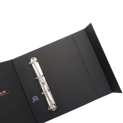 China Luxury Office Supplies Cardboard A4 Folder with 2/3/4 O/D Ring Binder Custom Logo for sale