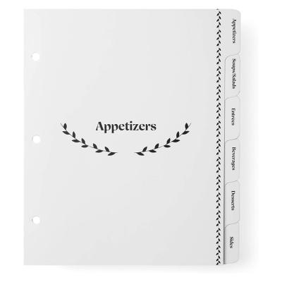 China Luxury Super Goods Create Your Own Recipes Collected 3 Ring Binder Round Cookbook for sale