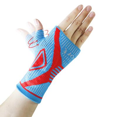 China Hot Selling Compression Sports Pad Performance Support Elastic Palm Support Wrist Brace With Silicone for sale