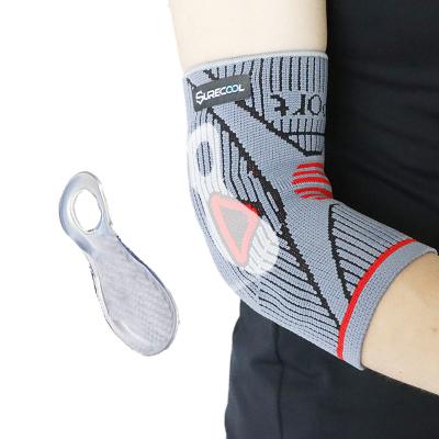 China Adjustable Elasticity New Style Breathable German Technology Elbow Support Relieve Sprain Tennis Golf Elbow Guard for sale