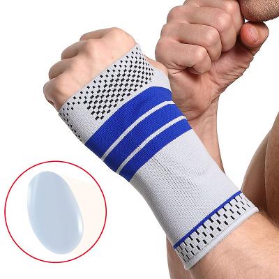 China Custom Gym Exercise Training Weight Retraining Wrist Wraps Soft Sports Wrist Sleeve Compression Wrist Brace Palm Support for sale